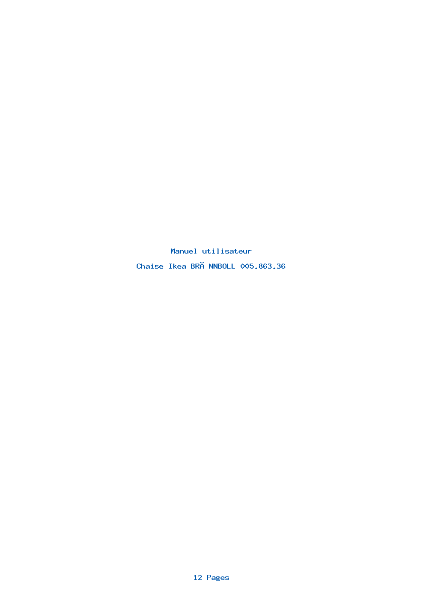 Image de la première page du manuel de l'appareil BRÄNNBOLL 005.863.36