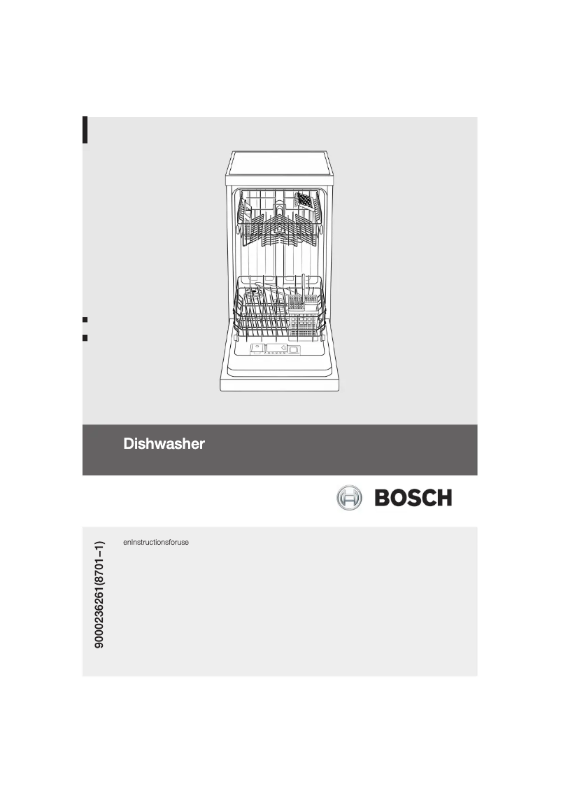 Page 1 of the manual User Manual Bosch SRS45L02GB