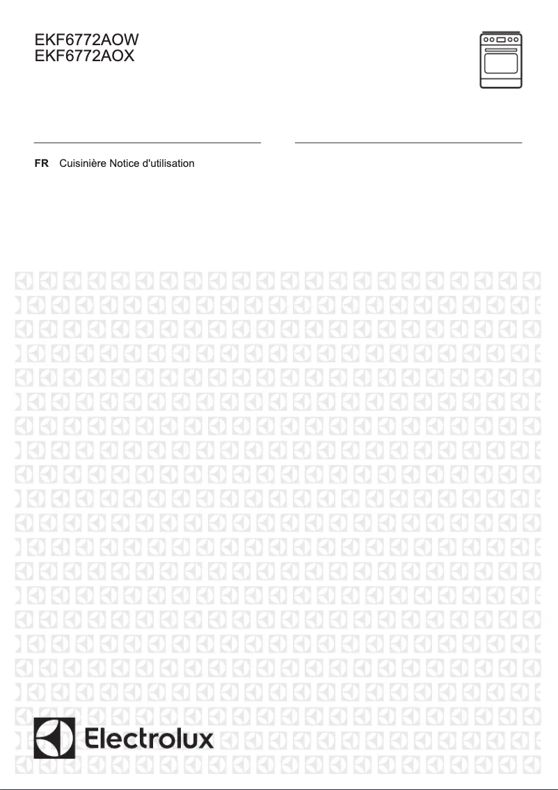 Page 1 de la notice Manuel utilisateur Electrolux EKF6772AOX