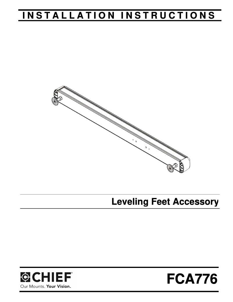 Página 1 del manual Manual de usuario Chief FCA776