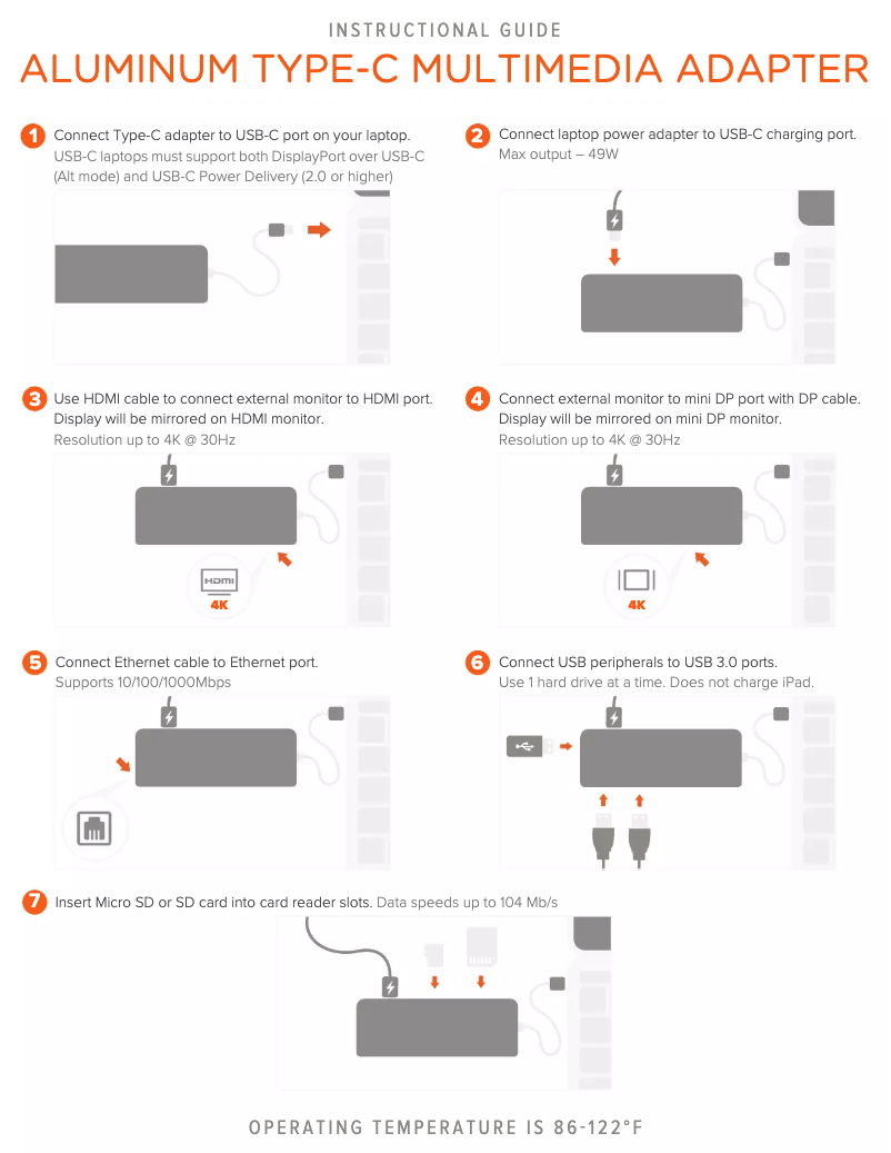 Página 1 del manual Manual de usuario Satechi Type-C Slim Multi-Port Adapter V2