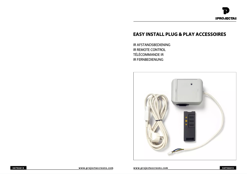 Page 1 de la notice Manuel utilisateur Prolink Easy Install