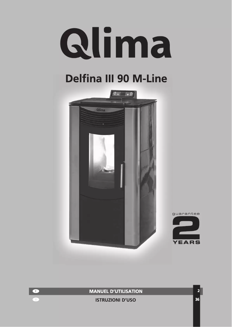 Page 1 de la notice Manuel utilisateur Qlima Delfina 90 III M-line