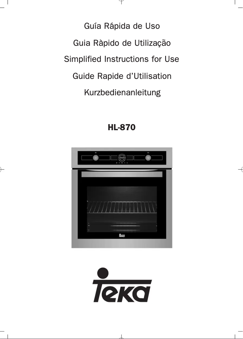 Page 1 of the manual Instruction Manual Teka HL 870