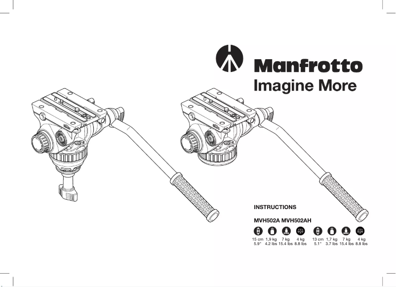 Page 1 de la notice Manuel utilisateur Manfrotto 502