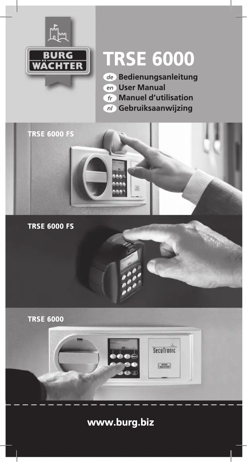 Página 1 del manual Manual de usuario Burg Wächter TRSE 6000