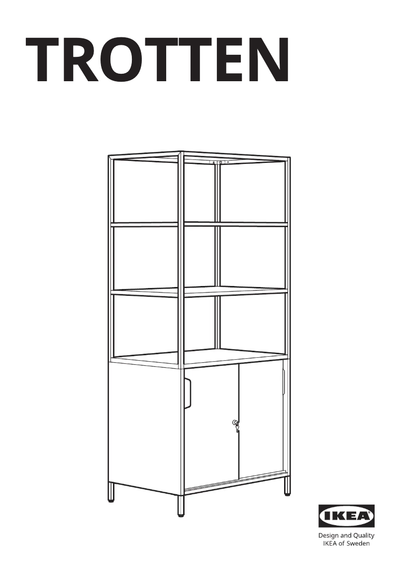 Page 1 de la notice Manuel utilisateur Ikea TROTTEN 804.747.59