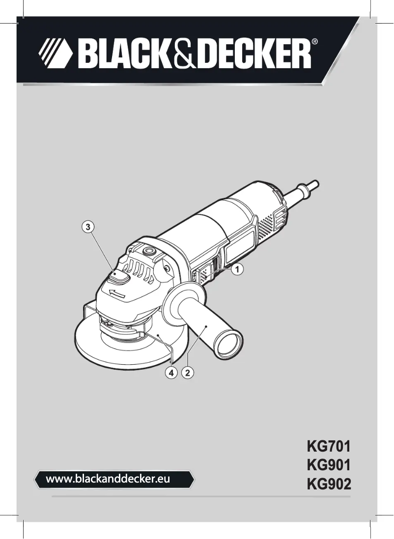 Page 1 de la notice Manuel utilisateur Black & Decker KG701