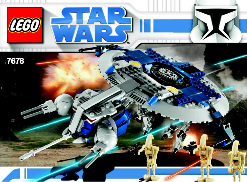 Page 1 de la notice Manuel utilisateur Lego Droid Gunship (TM)