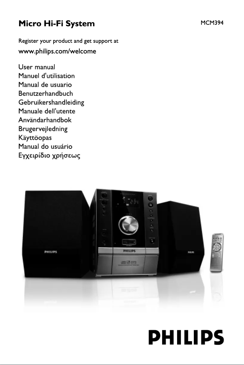 Página 1 del manual Manual de usuario Philips MCM394