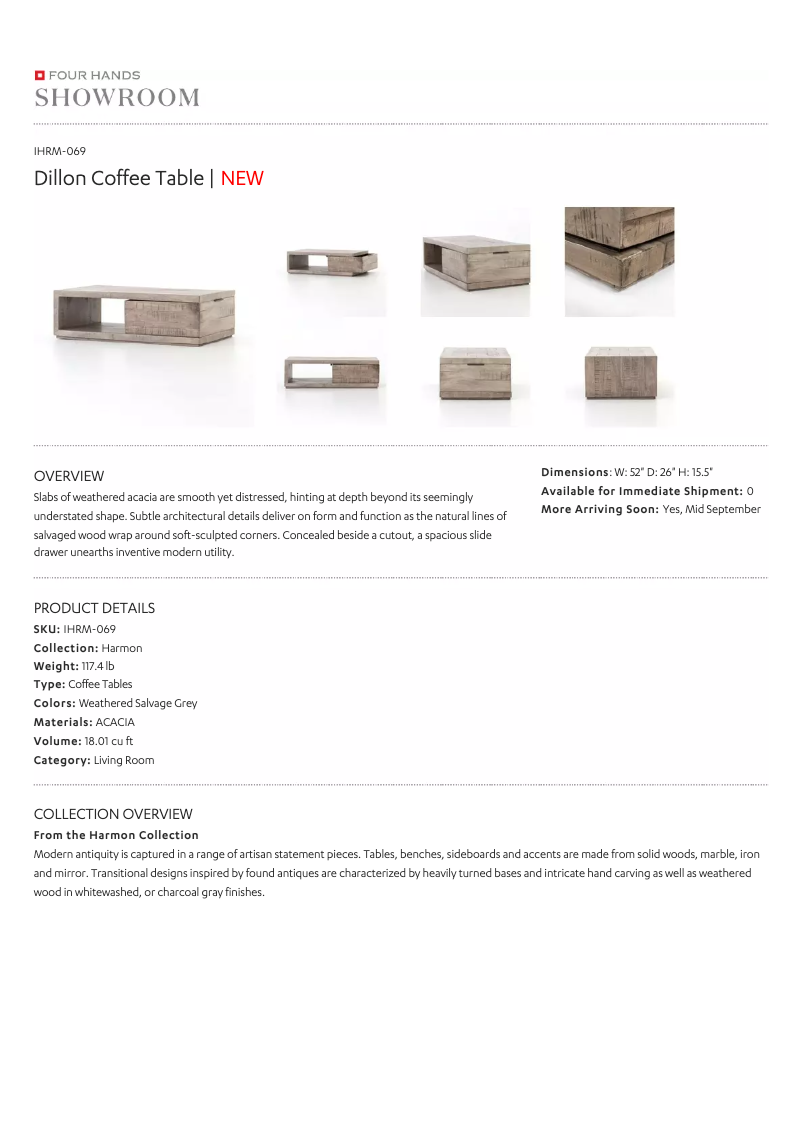 Página 1 del manual Manual de usuario Four Hands IHRM-069