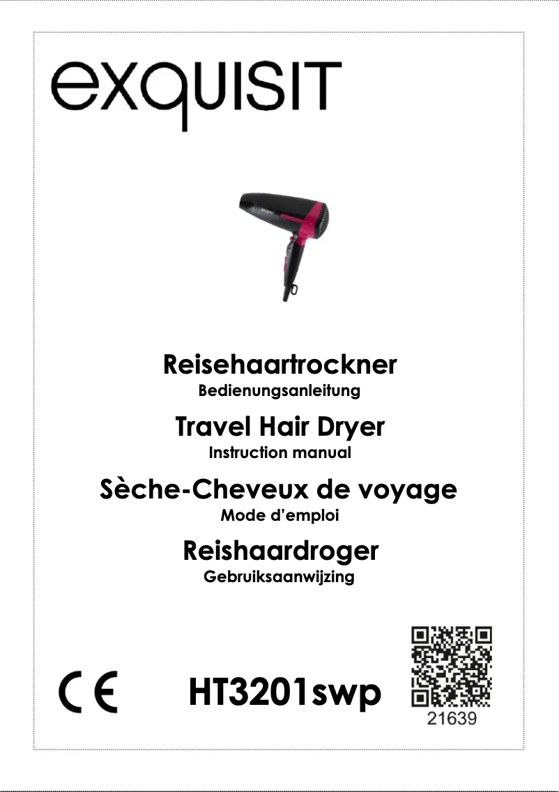 Page 1 de la notice Manuel utilisateur Exquisit HT 3201 swp