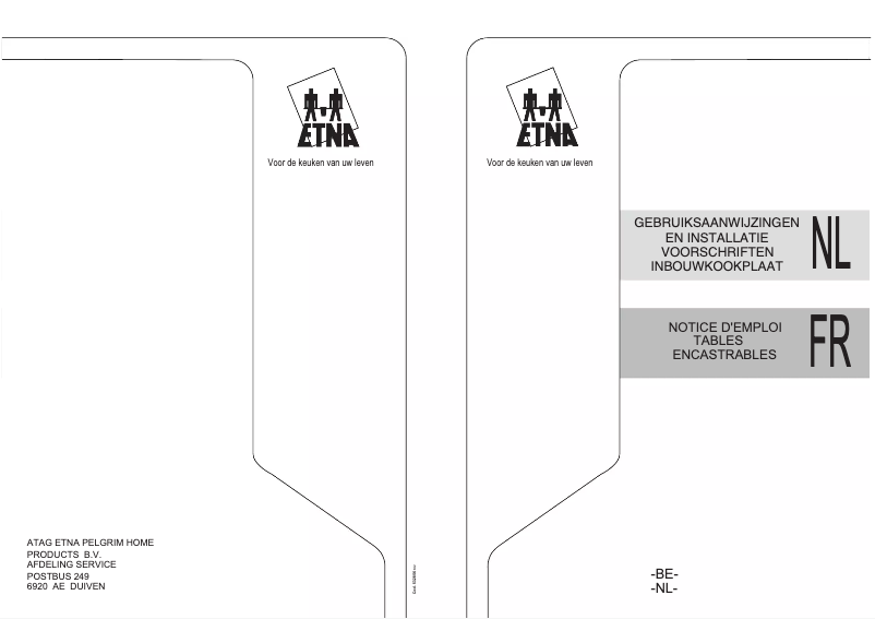 Page 1 de la notice Manuel utilisateur Etna A008