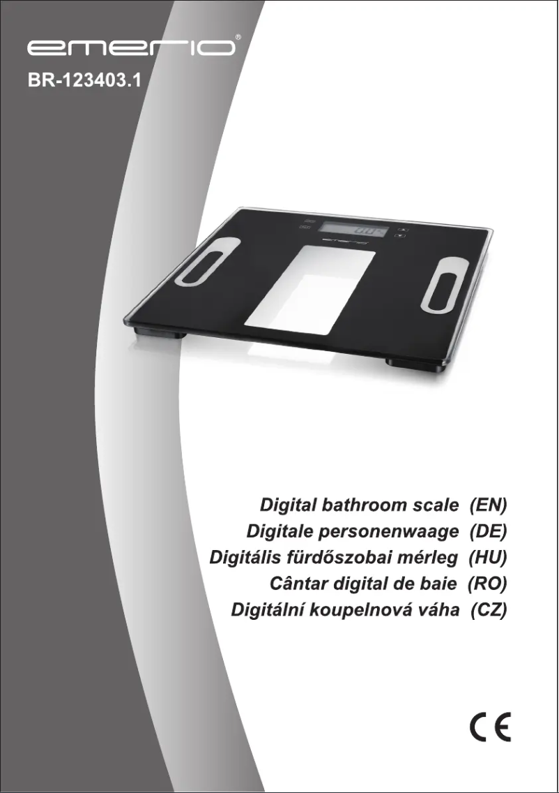 Page 1 de la notice Manuel utilisateur Emerio BR-123403.1