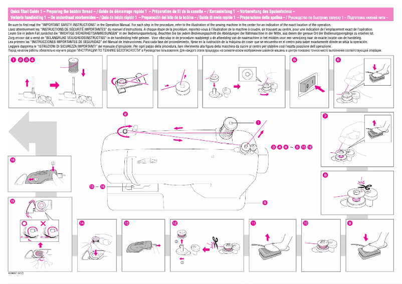 Página 1 del manual Guía de inicio rápido Brother ES-2000T