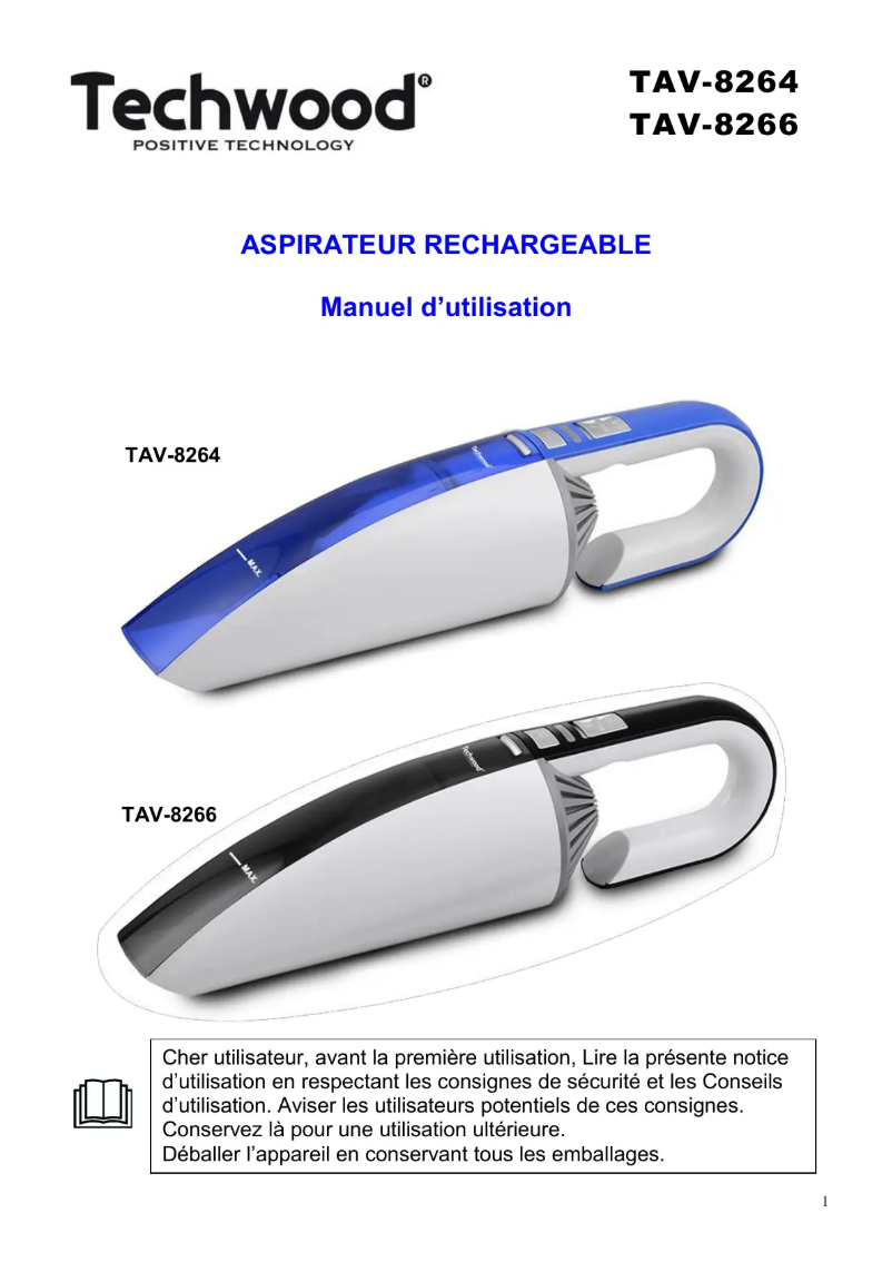 Página 1 del manual Manual de usuario Techwood TAV-8266