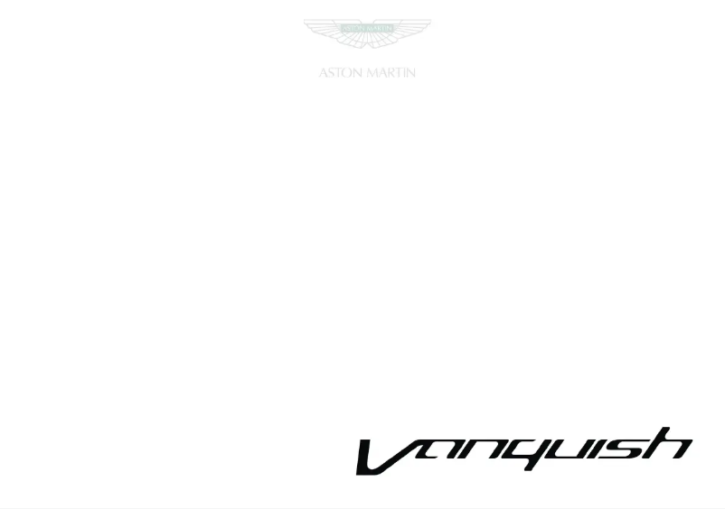 Image de la première page du manuel de l'appareil Vanquish (2013)