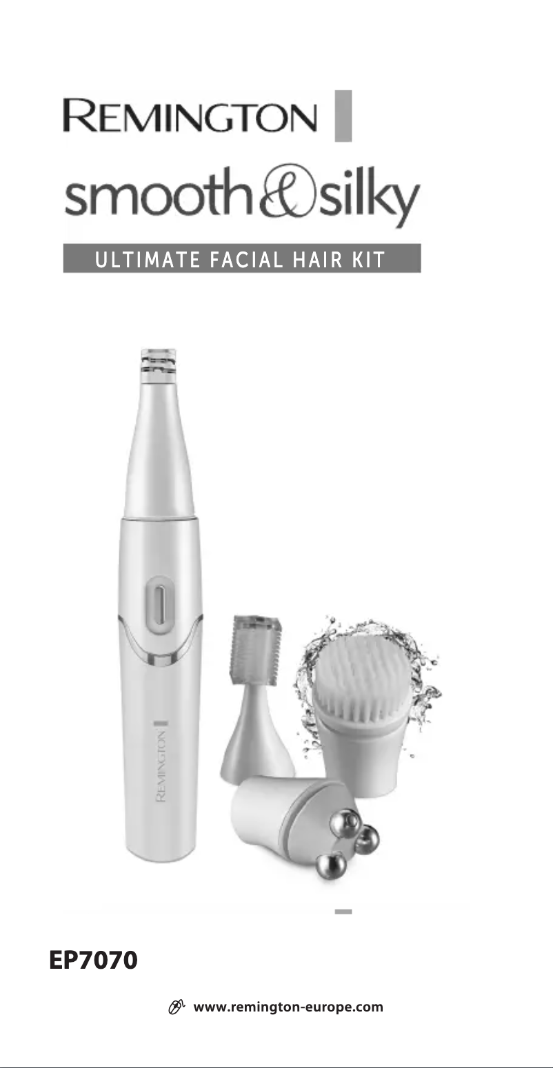 Page 1 of the manual User Manual Remington Smooth & Silky EP7070