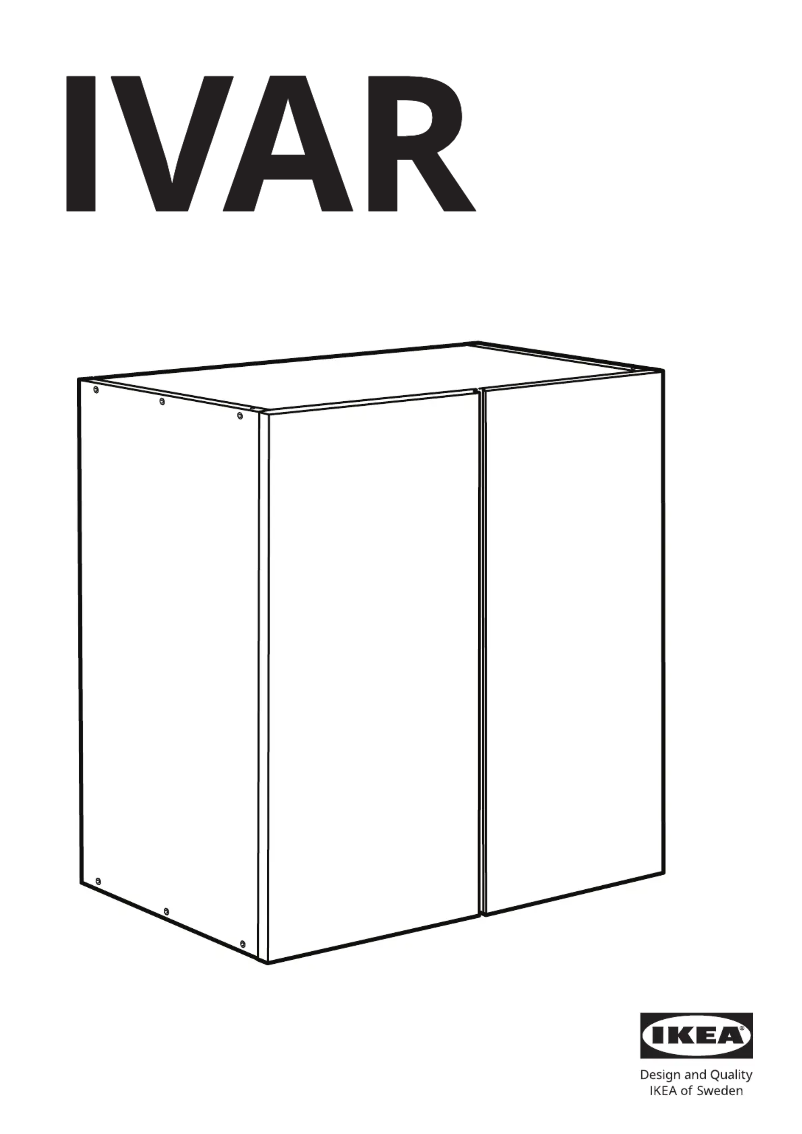 Page 1 de la notice Manuel utilisateur Ikea IVAR 305.484.99