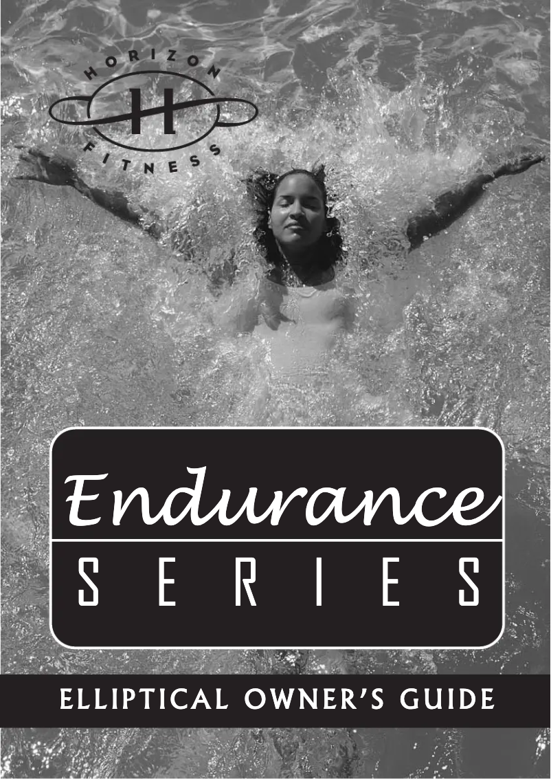 Page 1 of the manual User Manual Horizon Fitness Endurance 300
