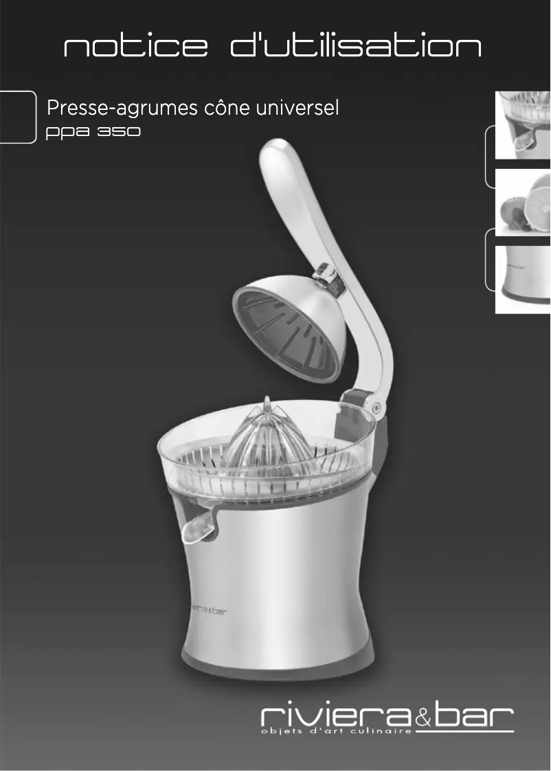 Página 1 del manual Manual de usuario Riviera & Bar PPA350