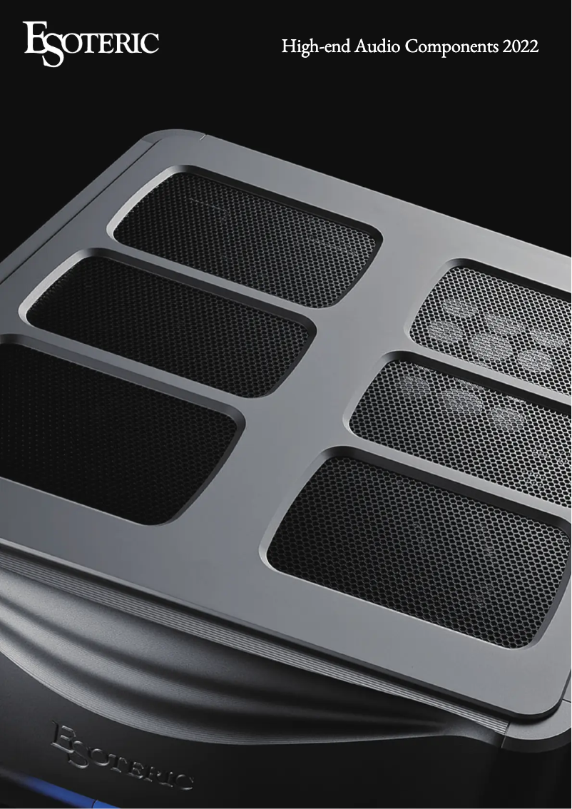 Page 1 de la notice Brochure Esoteric N-01XD