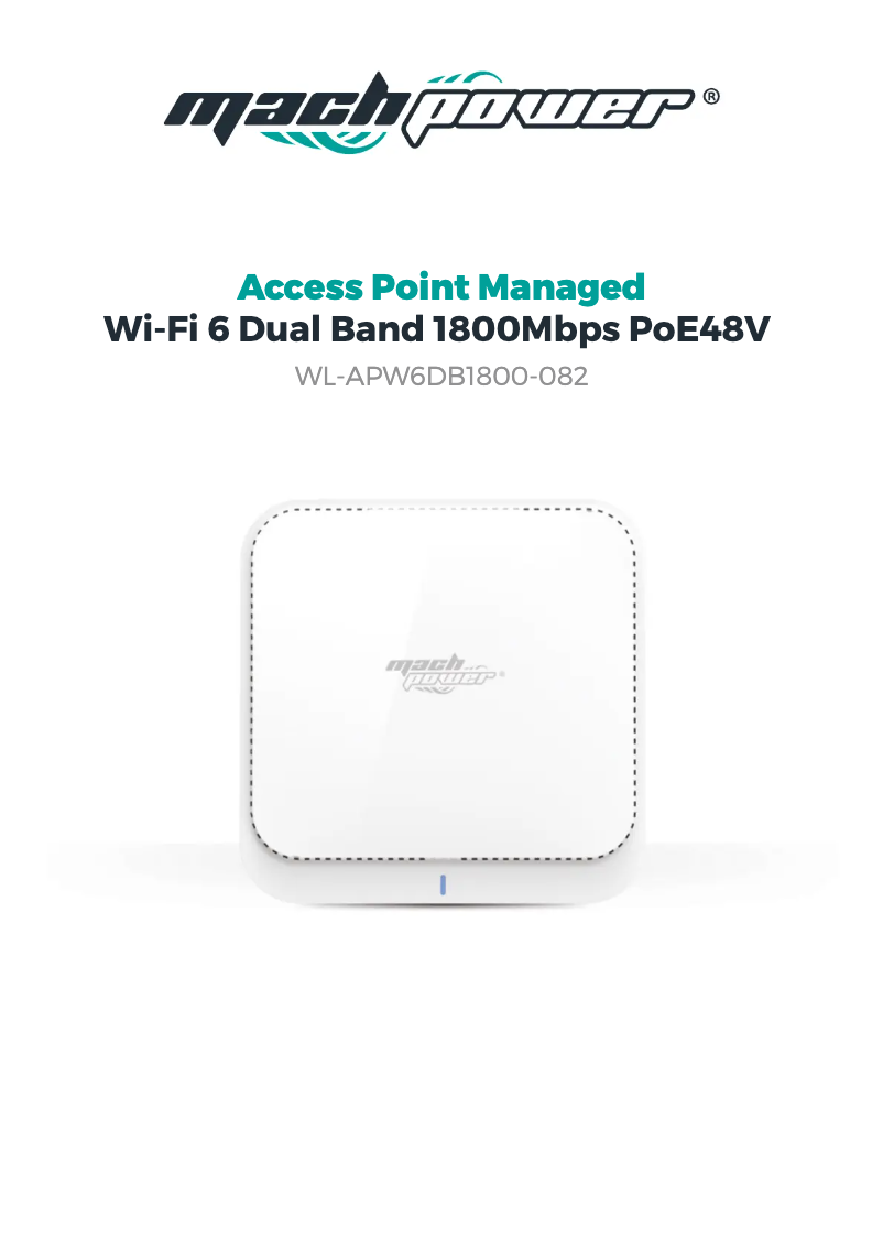 Page 1 de la notice Fiche technique Mach Power WL-APW6DB1800-082