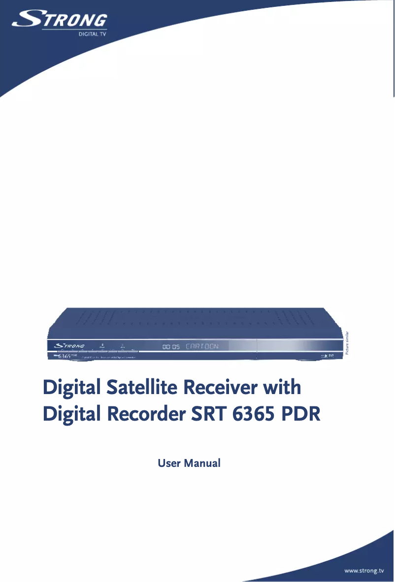 Page 1 of the manual User Manual Strong SRT 6365 PDR