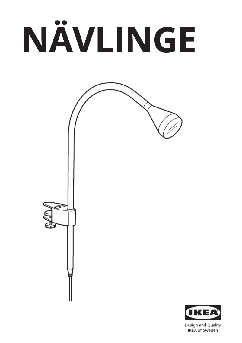 Page 1 de la notice Manuel utilisateur Ikea NÄVLINGE 505.241.57