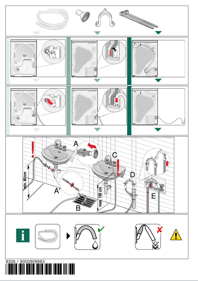 Página 1 del manual Guía de instalación Siemens WT46B209EE