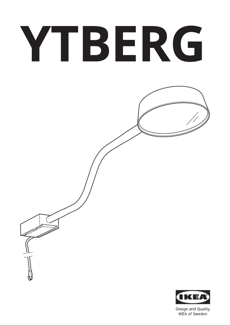 Page 1 de la notice Manuel utilisateur Ikea YTBERG 805.248.20
