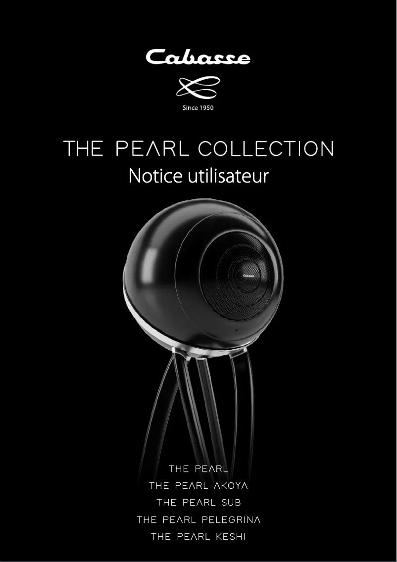 Page 1 de la notice Manuel utilisateur Cabasse The Pearl Keshi