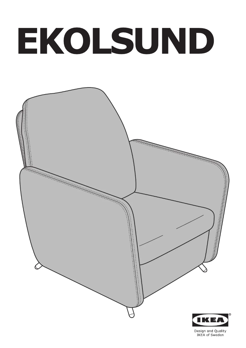 Page 1 de la notice Manuel utilisateur Ikea EKOLSUND 604.417.55