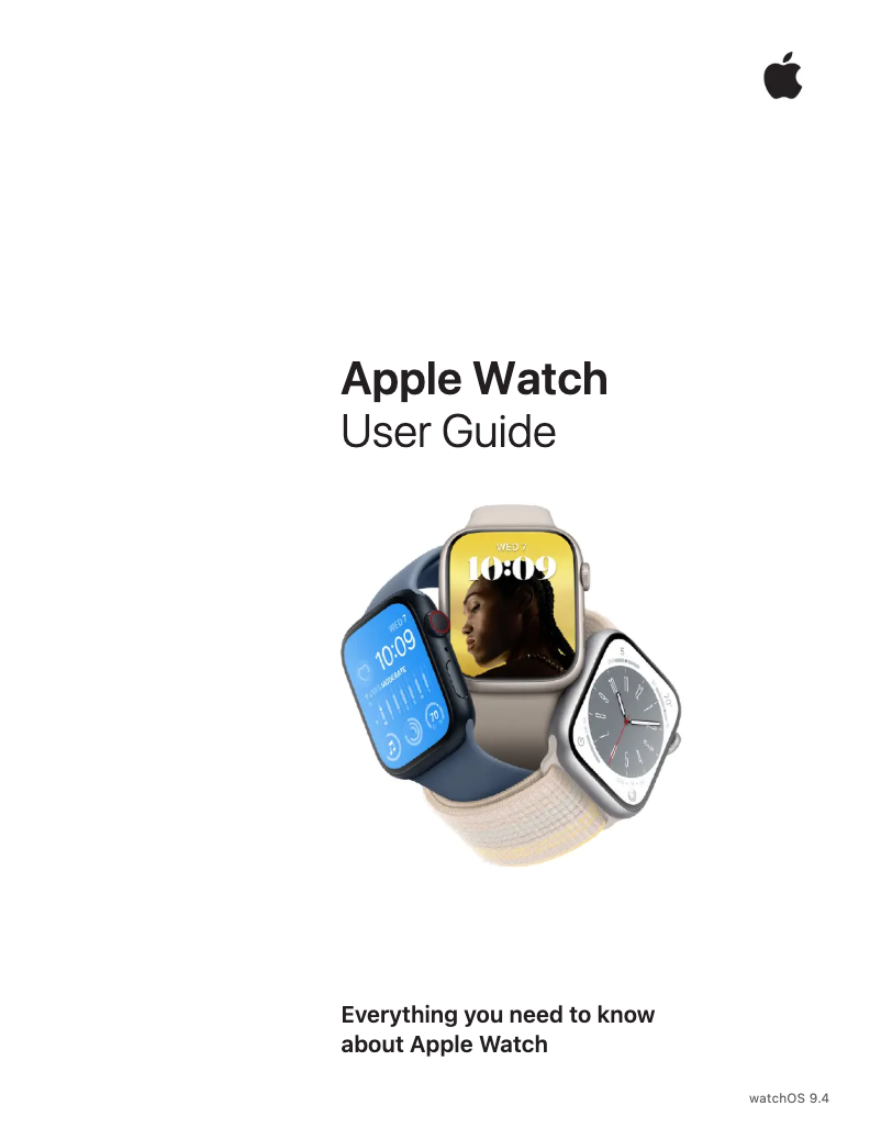 Page 1 de la notice Manuel utilisateur Apple Watch Series 8