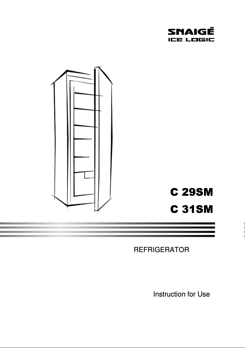 Page 1 de la notice Manuel utilisateur Snaigė Ice Logic C 31SM-T1002F1