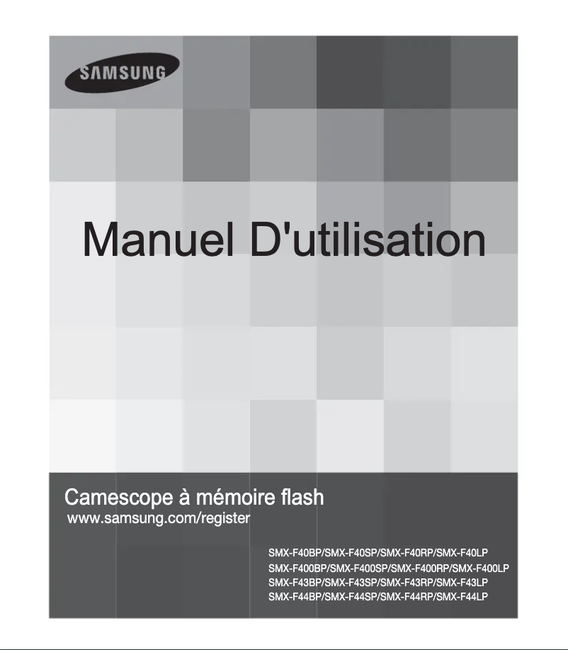Page 1 de la notice Manuel utilisateur Samsung SMX-F40RP