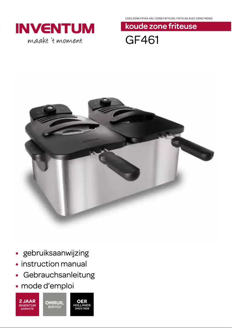Page 1 de la notice Manuel utilisateur Inventum GF461