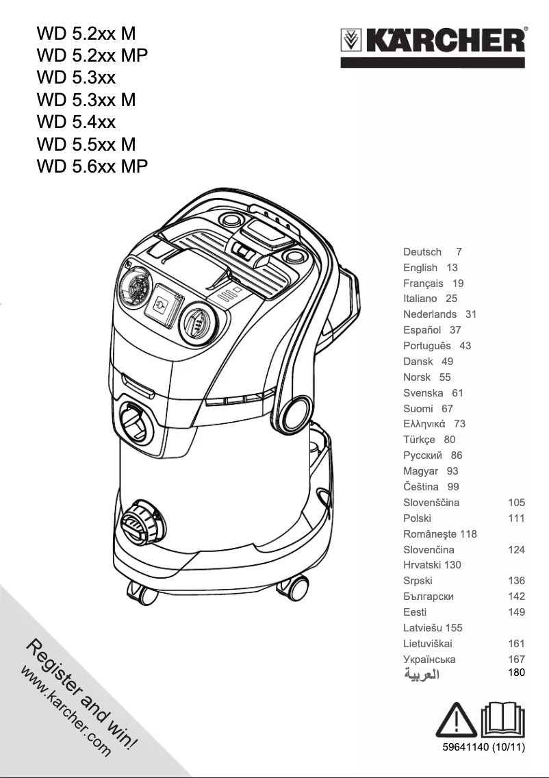Page 1 of the manual User Manual Kärcher WD5400