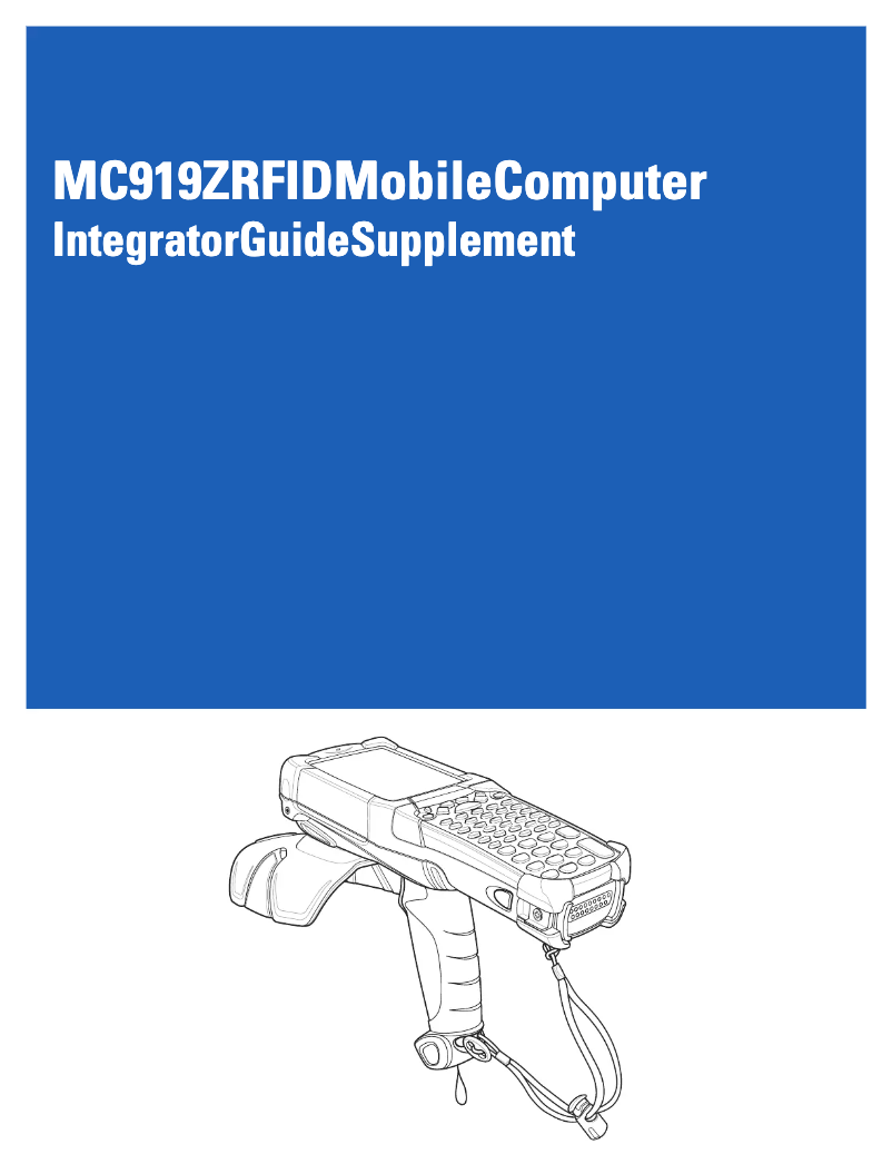 Page 1 de la notice Manuel utilisateur Zebra MC9190-Z