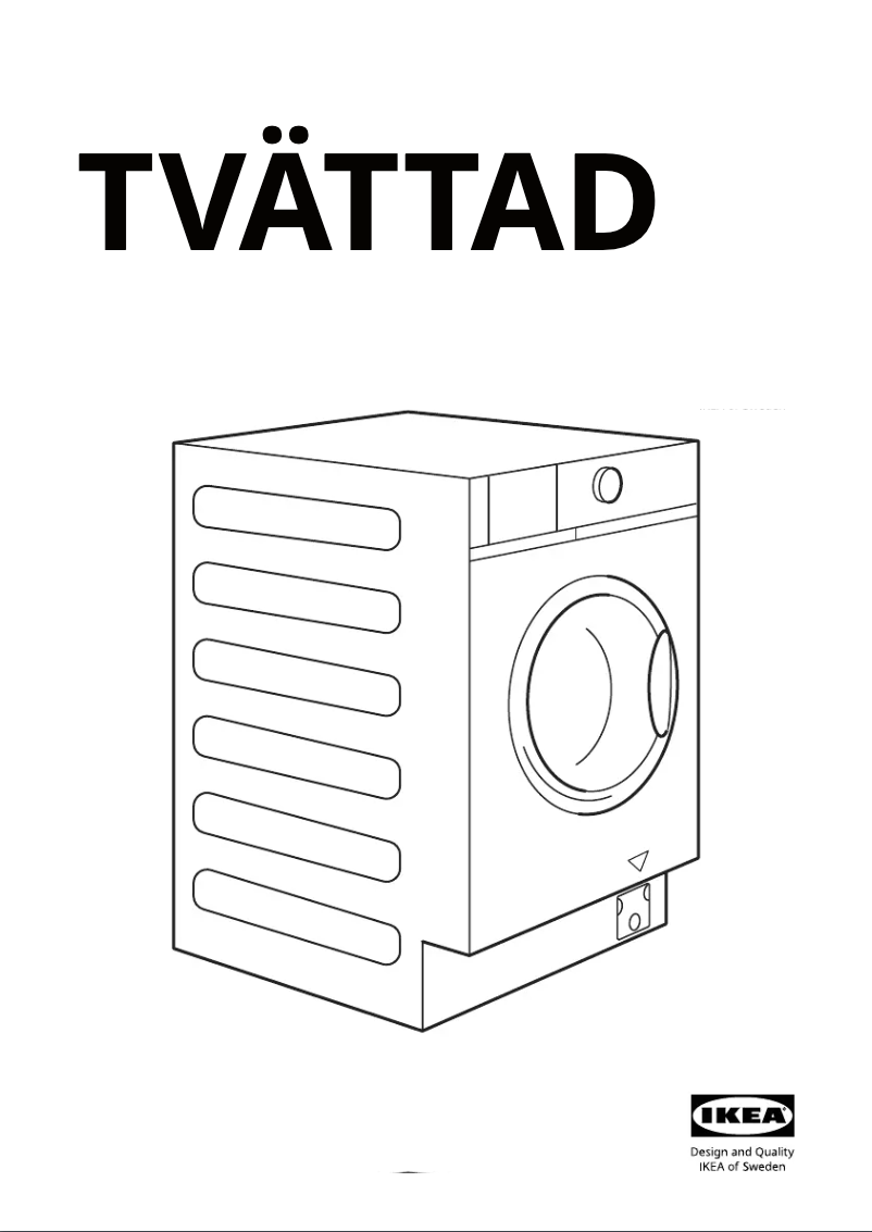 Page 1 de la notice Instructions / montage Ikea TVÄTTAD