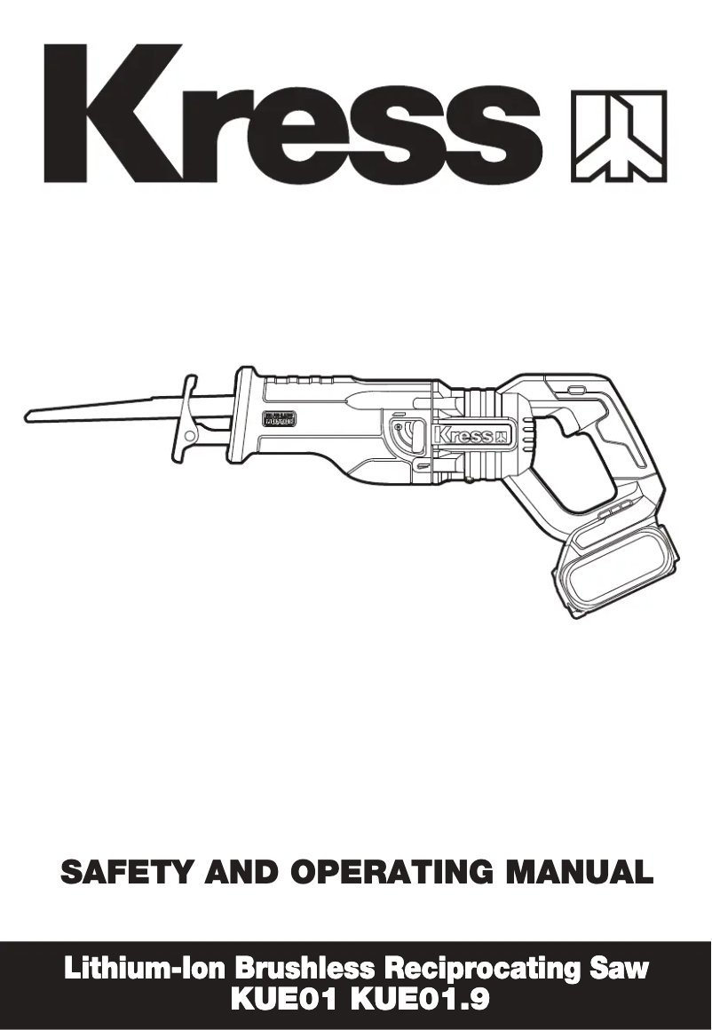 Page 1 de la notice Manuel utilisateur Kress KUE01.9