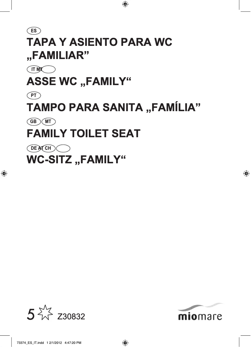 Page 1 de la notice Manuel utilisateur Miomare IAN 73374