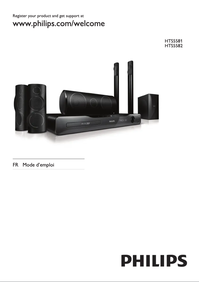 Page n°1 - Manuel utilisateur Philips Immersive Sound HTS5582