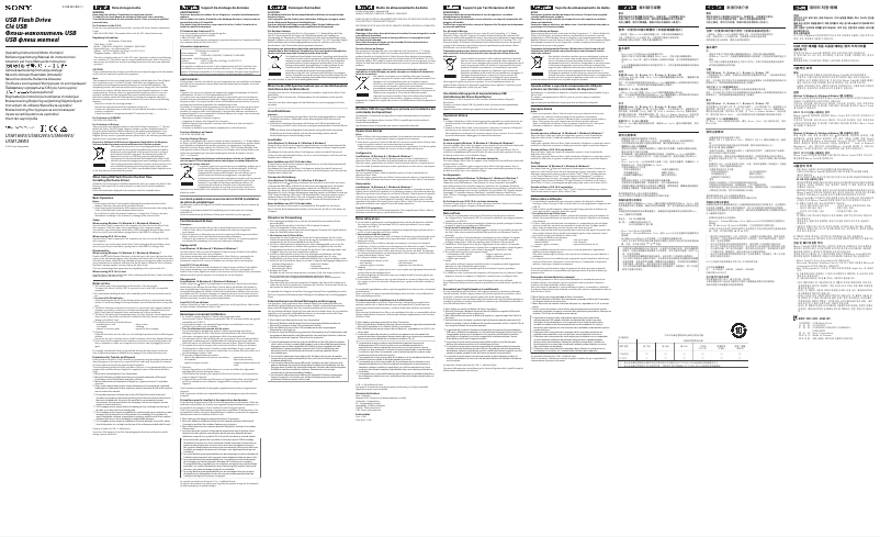 Page 1 de la notice Manuel utilisateur Sony USM32W3