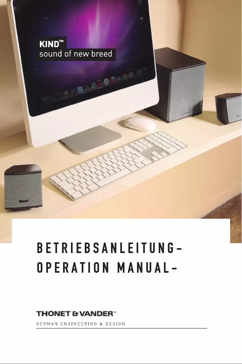 Page 1 de la notice Manuel utilisateur Thonet & Vander Kind TH-03546