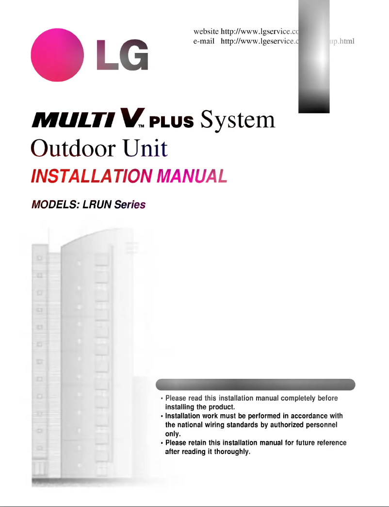 Page 1 of the manual User Manual LG LRNN286TDA0