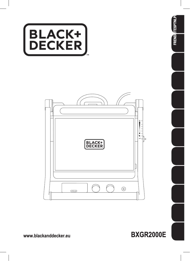 Page 1 de la notice Manuel utilisateur Black & Decker BXGR2000E