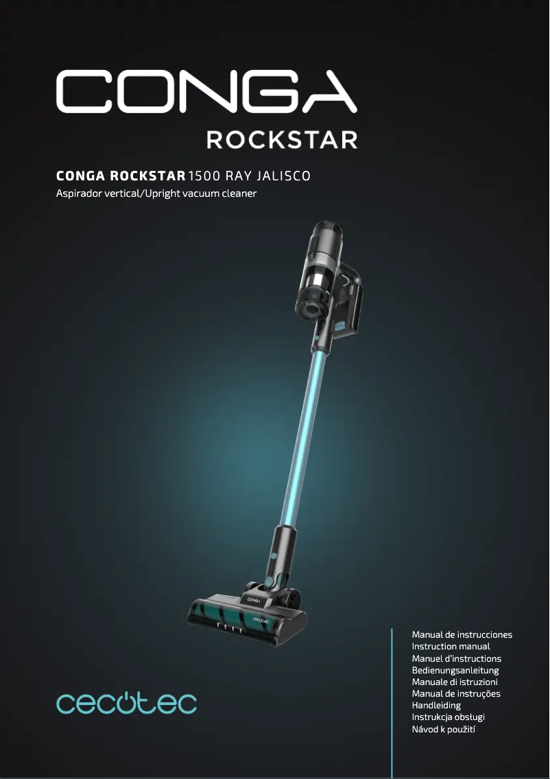 Página 1 del manual Manual de usuario Cecotec Conga RockStar 1500 Ray Jalisco