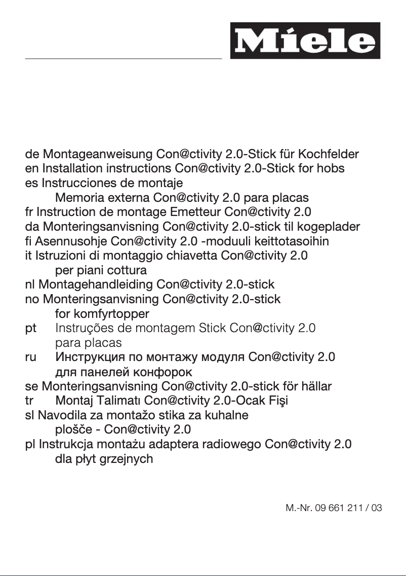Página 1 del manual Manual de instrucciones Miele DA 6700 D