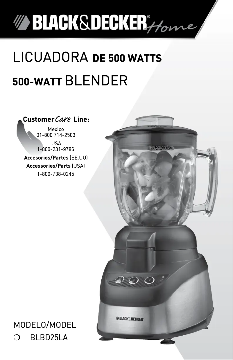 Page 1 of the manual User Manual Black & Decker BLBD25LA